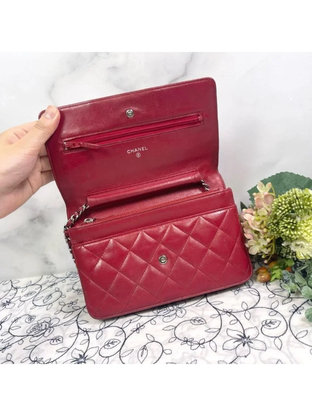 Chanel Chain Wallet Quilted Shoulder